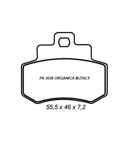 JUEGO PASTILLAS DE FRENO KYMCO GRAND DINK 250 03/04 R: PA 3036