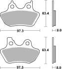 JUEGO PASTILLAS FRENO HARLEY DAVIDSON ELECTRA GLIDE CLASIC 1450 SBS R: P826HF