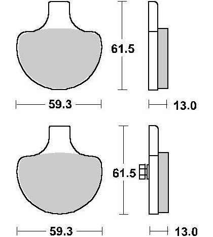 JUEGO PASTILLAS FRENO HARLEY DAVIDSON SPORTSTER 883 R: P579HF