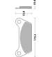 JUEGO PASTILLAS FRENO HARLEY DAVIDSON ELECTRA GLIDE 1340 R: P553LF