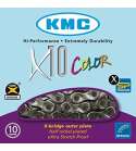 CADENA KMC X-10 VIVID NEGRA 114 PASOS INDEX 10 V. R: 31154