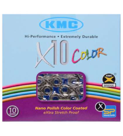 CADENA KMC X-10 VIVID AZUL 114 PASOS INDEX 10 V. R: 31153