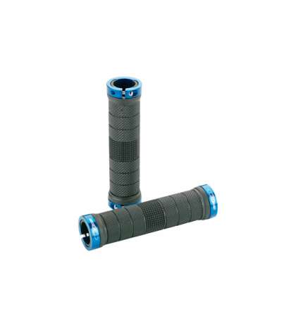 JUEGO DE PUÑOS RIM LOCK GOMA/ALUMINIO AZUL R: I166X14
