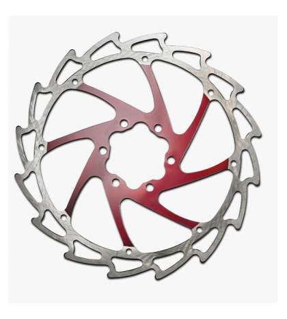 DISCO DE FRENO UNEX 180 MM. PLATA/ROJO 114 GRAMOS R: 33755