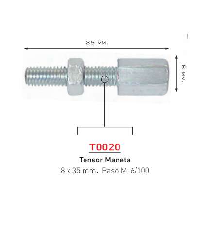 TENSOR FRENO CERRADO 6 MM R: T0020