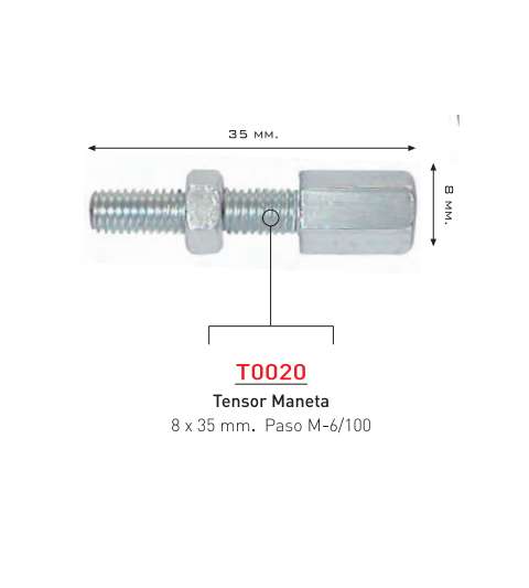 TENSOR FRENO CERRADO 6 MM R: T0020