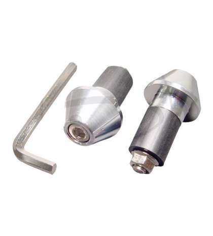 JUEGO CONTRAPESAS MANILLAR PLATA 17,5 mm. R: 656 PL