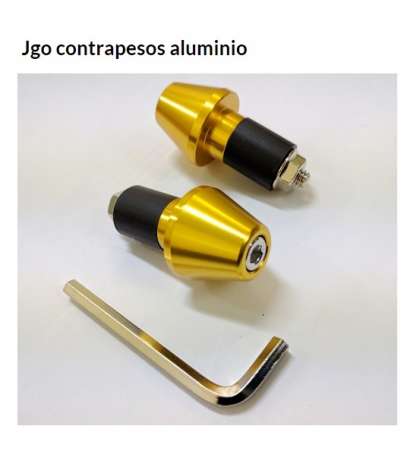 JUEGO CONTRAPESAS MANILLAR ORO 17,5 mm. R: 656 OR