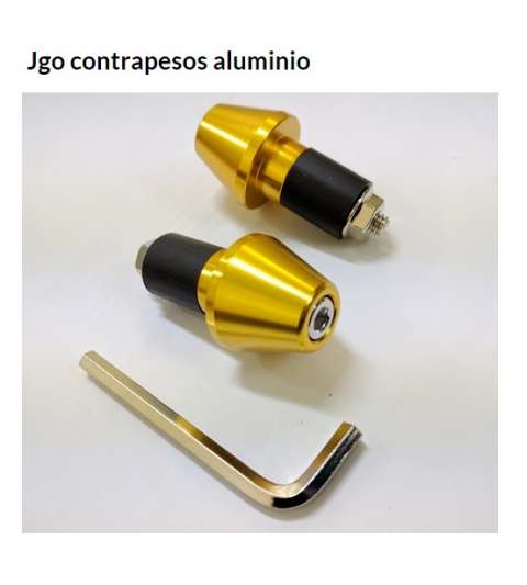 JUEGO CONTRAPESAS MANILLAR ORO 17,5 mm. R: 656 OR