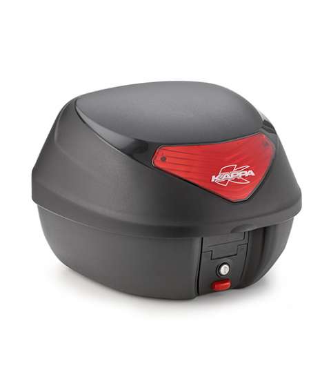BAULETE KAPPA 29 LITROS NEGRO BASE REFLECTOR ROJO R: K29N