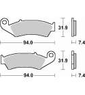 JUEGO PASTILLAS FRENO " SINTER " HONDA CR 250 R 87/94 SBS R: P603SI