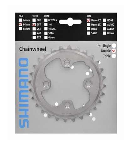 PLATO XT M785 28 DIENTES 10 V. SHIMANO R: Y1ML28000