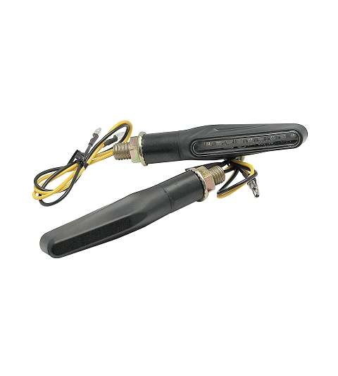 JUEGO DE INTERMITENTES HOMOLOGADOS INDICADOR / PROGRESIVO LED NEGRO TNT R: 206022K