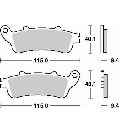 JUEGO PASTILLAS ST HONDA PAN EUROPEAN 1300 " SINTER " SBS R: P722HS