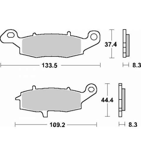 JUEGO PASTILLAS SUZUKI GSF 600 BANDINT S " SINTER " SBS R: P704HS