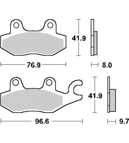 JUEGO PASTILLAS TRIUMPH DAYTONA 900 SBS R: P633LF