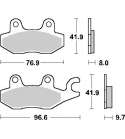 JUEGO PASTILLAS TRIUMPH DAYTONA 900 SBS R: P633LF