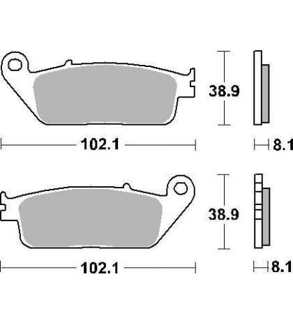 JUEGO PASTILLAS SUZUKI GSF BANDINT 600 " SINTER " SBS R: P627HS