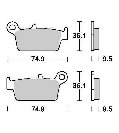 JUEGO PASTILLAS SUZUKI RM 250 SBS R: P604LF