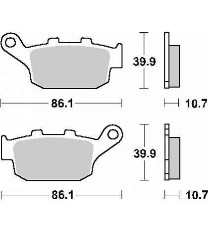 PASTILLA FRENO HONDA NT V DEAUVILLE 650 SBS R: P614HF