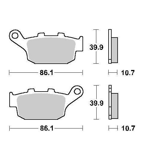 PASTILLA FRENO HONDA NT V DEAUVILLE 650 SBS R: P614HF