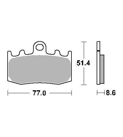 JUEGO PASTILLAS BMW R GS 1200 " SINTER " SBS R: P796HS