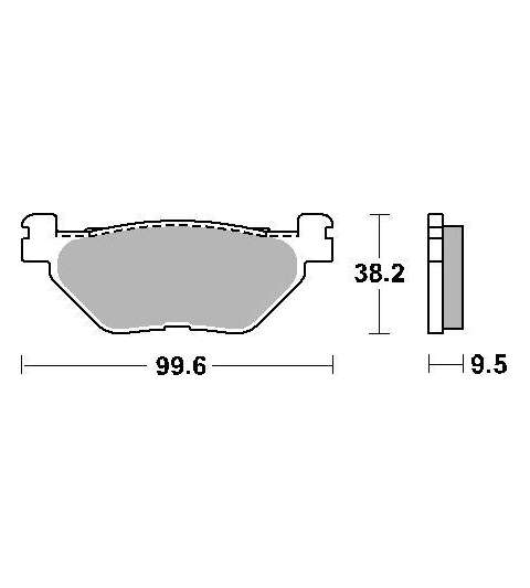 JUEGO PASTILLAS HYOSUNG GV AQUILA 650 " SINTER " SBS R: P769LS