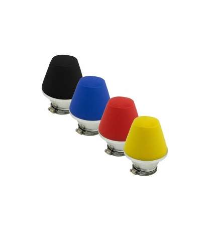 FILTRO DE AIRE RQ 50 MM. CARBURADOR PWK, OKO, BRK ( COLORES ) R: 014084