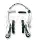 JUEGO DE FRENOS V BRAKE ALUMINIO PLATA R: 875 PL