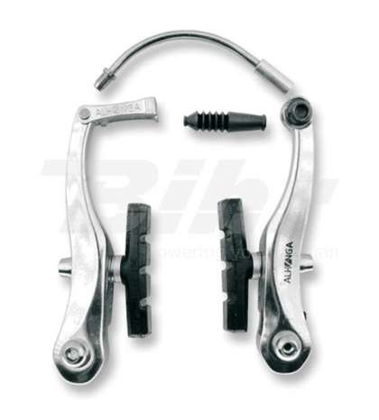 JUEGO DE FRENOS V BRAKE ALUMINIO PLATA R: 875 PL