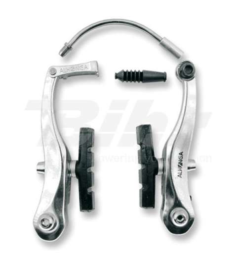 JUEGO DE FRENOS V BRAKE ALUMINIO PLATA R: 875 PL