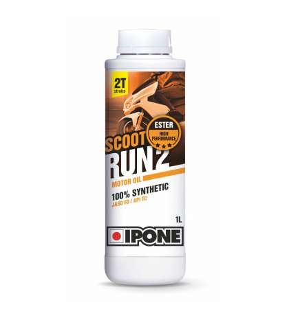 ACEITE IPONE SCOOT RUN 2 SINTÉTICO 2 T. ( ENVASE 1 LITRO ) R: 409721045