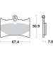 JUEGO PASTILLAS APRILIA RS 125 92/05 " SINTER " SBS R: P601RS