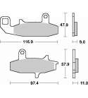 JUEGO PASTILLAS FRENO SUZUKI DR 650 92 SBS R: P626HF