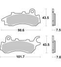 JUEGO PASTILLAS FRENO HONDA CB 125 F SBS R: P958HF