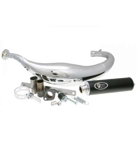TUBO DE ESCAPE AM 6 COMPETICIÓN CARR 10 C CROMADO ( 80 CC. ) TURBO KIT R: CARR10 C