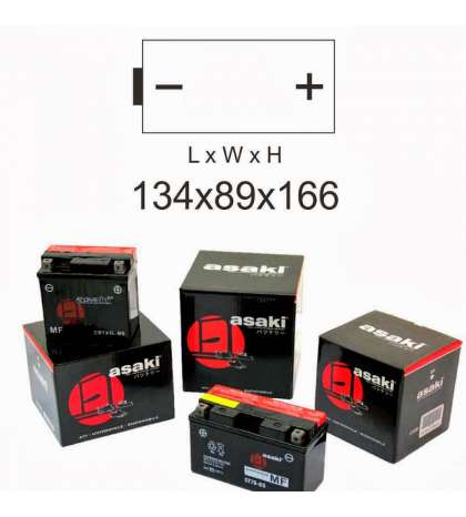 BATERIA CB14L A2 ( CON ÁCIDO ) ASAKI R: 40 425 0355