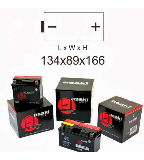 BATERIA CB14L A2 ( CON ÁCIDO ) ASAKI R: 40 425 0355