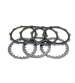 JUEGO DISCOS EMBRAGUE MOTOR AM 6 ( 4 DISCOS CARBONO COMPETICIÓN + 3 SEPARADORES ) RACING NEWFREN R: 1540SR