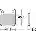 JUEGO PASTILLAS FRENO DAELIM S. FIVE 50 - SBS - R: P100HF
