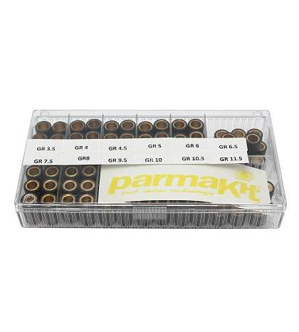 CAJA PARMAKIT DE ( 24 JUEGOS ) DE RODILLOS 16X13 (3.5 / 4 / 4.5 / 5/6 / 6.5 / 7.5 / 8 // 9.5 / 10 / 10.5 / 11.5) R: 286900