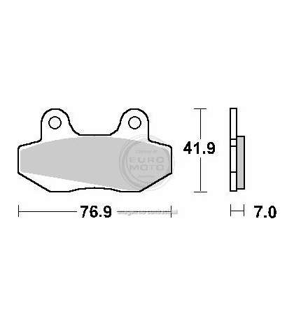 JUEGO PASTILLAS FRENO CAGIVA MITO 50 98, HYOSUNG COMET 125 02 - SBS - R: P103HF