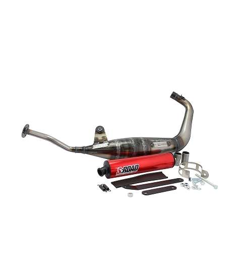 TUBO ESCAPE MOTO S ROAD PASAJE BAS MINARELLI AM6 - MVT - R: 014500A