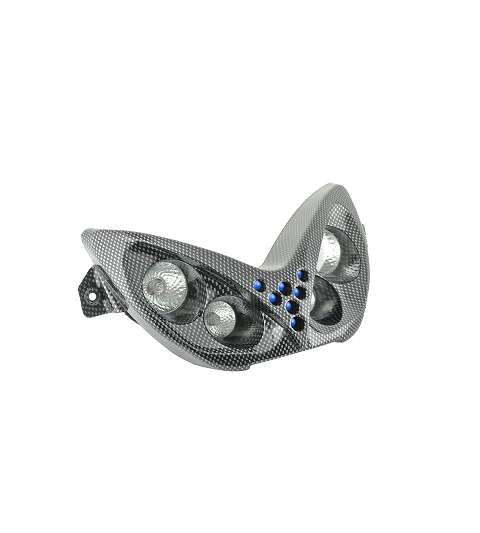 FARO / ÓPTICA CARBONO ( 4 LÁMPARAS ) + LEDS AZUL. YAMAHA AEROX 50 R: 201302D