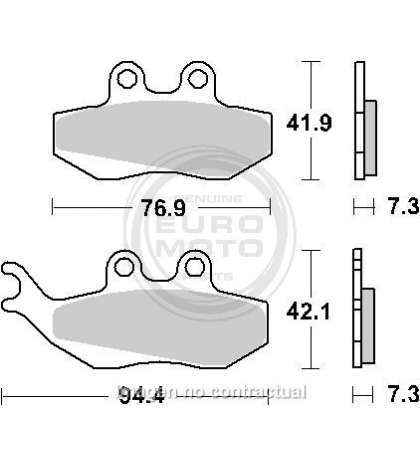 JUEGO PASTILLAS FRENO APRILIA RS 50 03 - SBS - R: P120HF