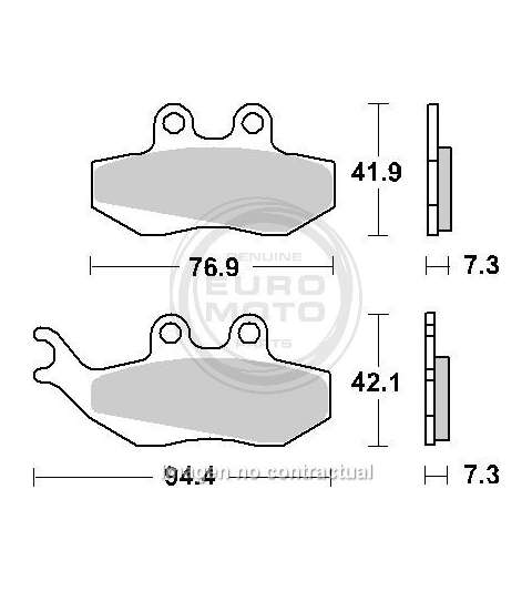 JUEGO PASTILLAS FRENO APRILIA RS 50 03 - SBS - R: P120HF