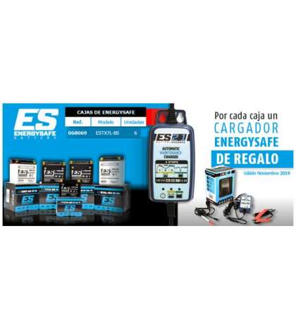 PACK ( 6 BATERÍAS ) ESTX7L BS ENERGYSAFE + CARGADOR BATERÍAS R: P7C