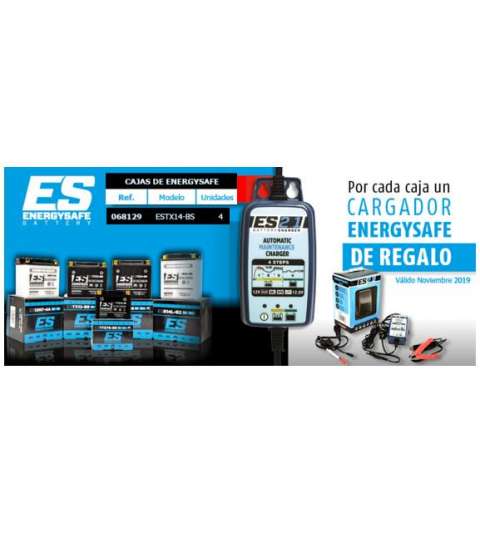 PACK ( 4 BATERÍAS ) ESTX14 BS ENERGYSAFE + CARGADOR BATERÍAS R: P14C