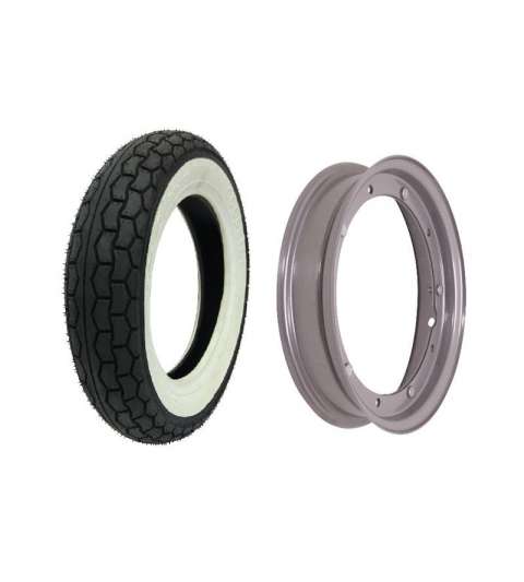 SET CUBIERTA 3.00 X 10 BANDA BLANCA + LLANTA BCR R: 40 562 0000