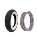 SET CUBIERTA 3.50 X 10 51 J BANDA BLANCA + LLANTA BCR R: 40 562 0005